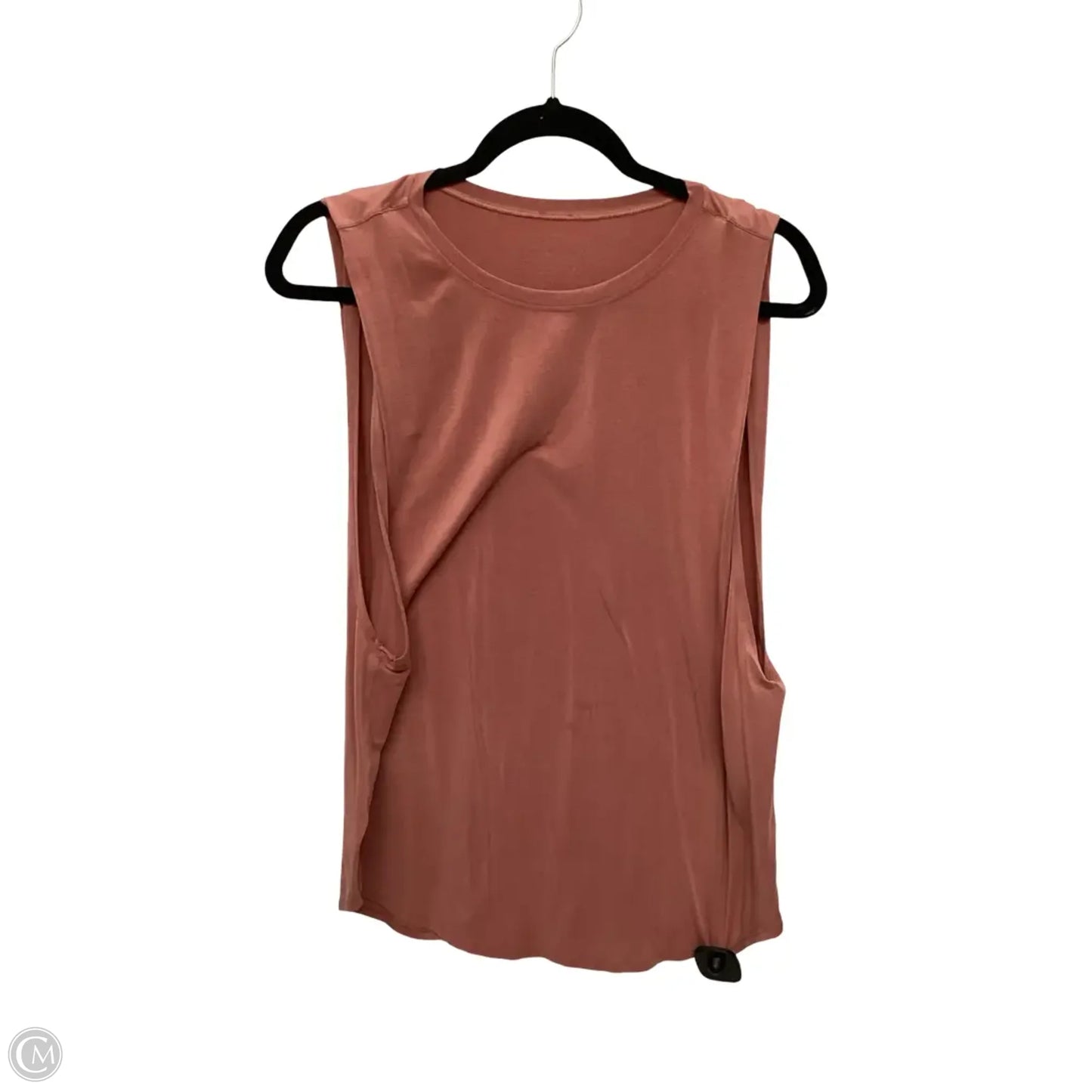 Athletic Top Short Sleeve By Lululemon In Pink, Size: 10