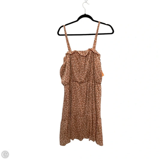 Dress Casual Short By Liberty Love In Orange, Size: 1x