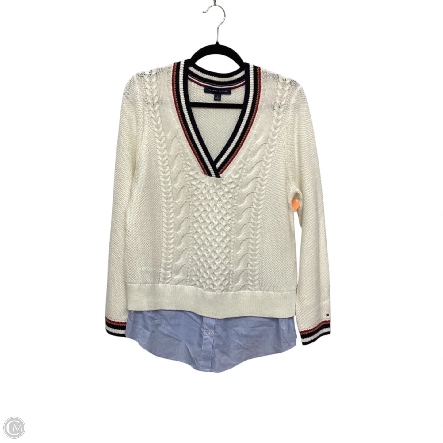 Sweater By Tommy Hilfiger In Cream, Size: M