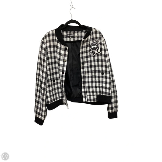 Jacket Designer By Karl Lagerfeld In Black, Size: Xl