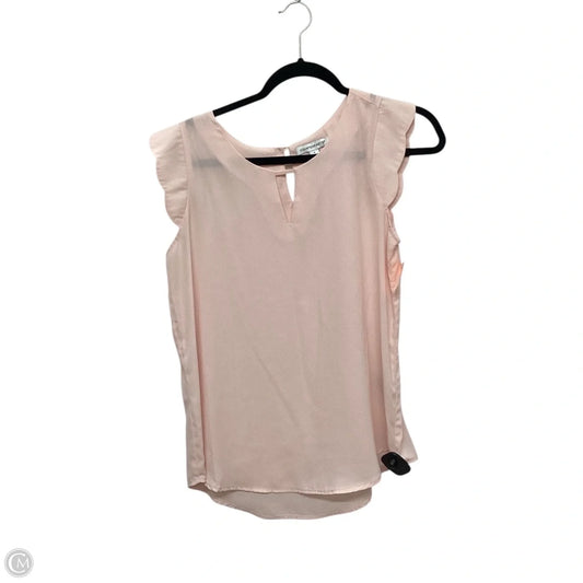 Top Sleeveless By Counterparts In Pink, Size: S
