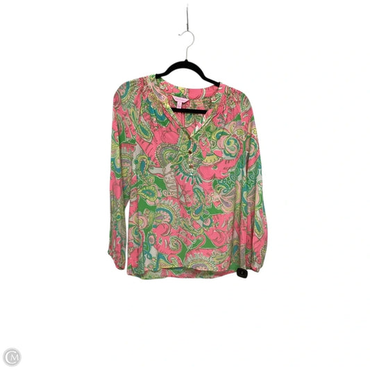 Top Long Sleeve Designer By Lilly Pulitzer In Multi-colored, Size: S