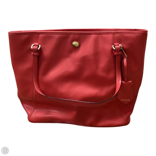 Tote Designer By Coach, Size: Medium