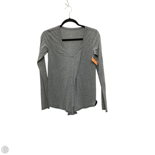 Athletic Top Long Sleeve Crewneck By Lululemon In Purple, Size: 8