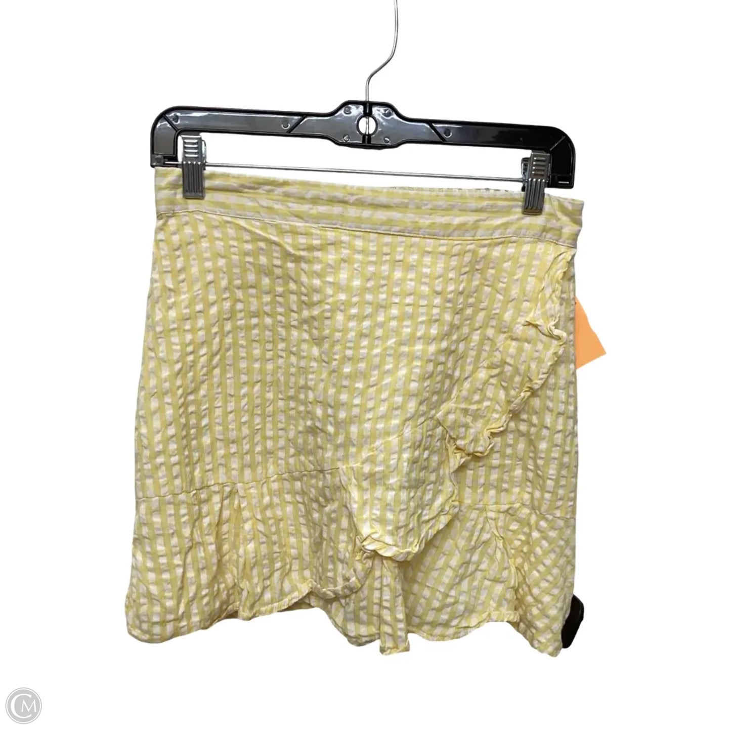 Skirt Mini & Short By Sim & Sam In Yellow, Size: M