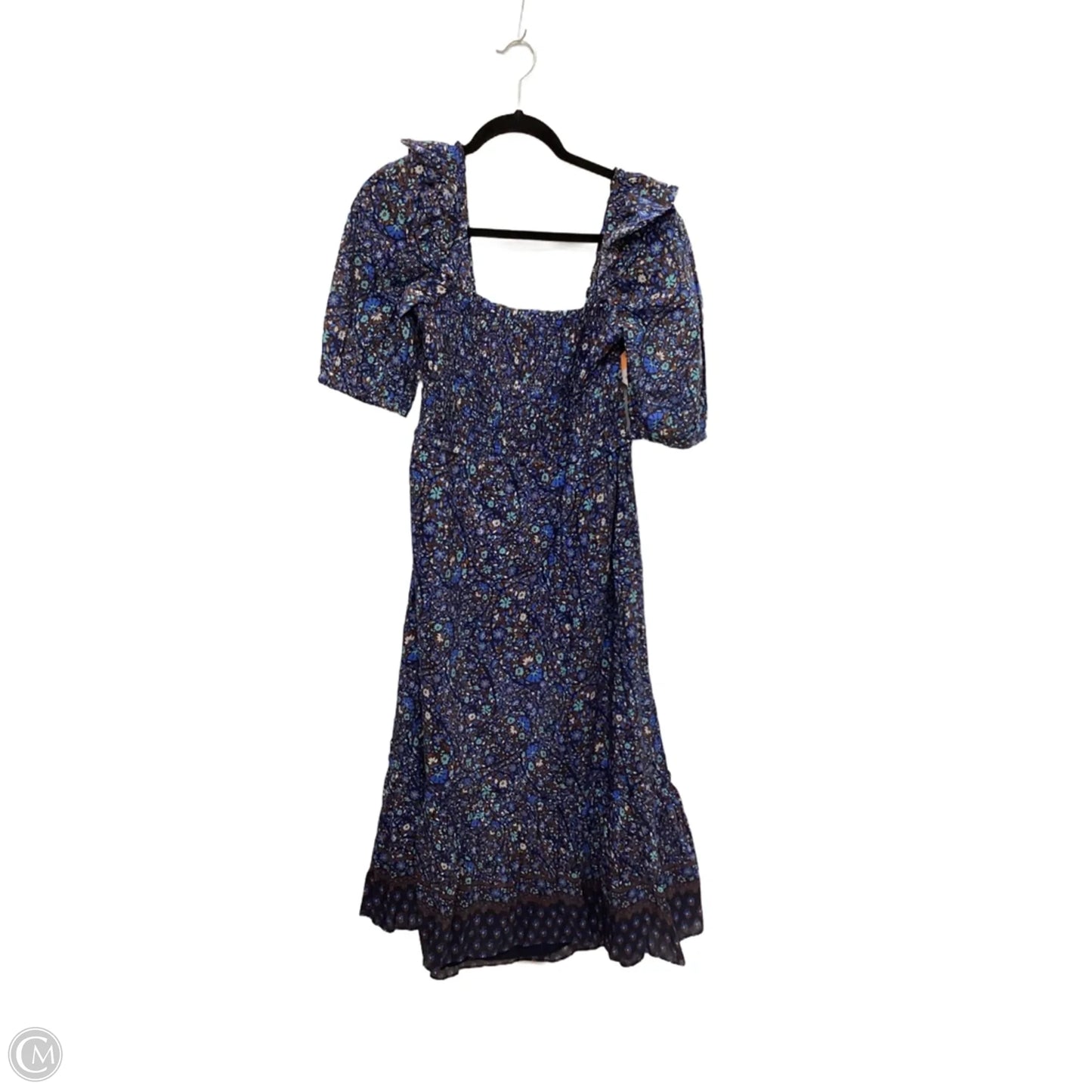 Dress Casual Midi By Vineyard Vines In Blue, Size: L