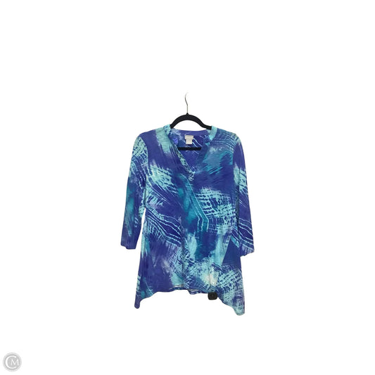 Top Long Sleeve By Chicos In Blue, Size: S