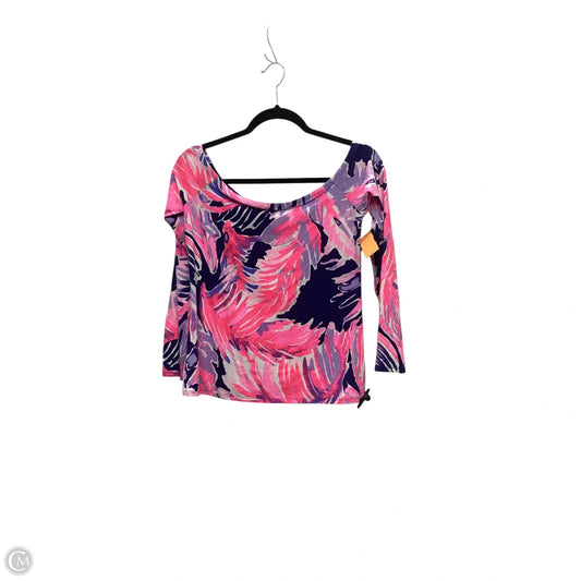 Top Long Sleeve Designer By Lilly Pulitzer In Pink, Size: S