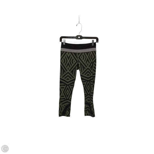 Athletic Leggings Capris By Lululemon In Green, Size: 4