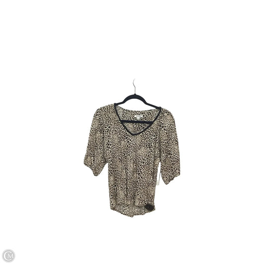 Top Short Sleeve By Chicos In Animal Print, Size: S