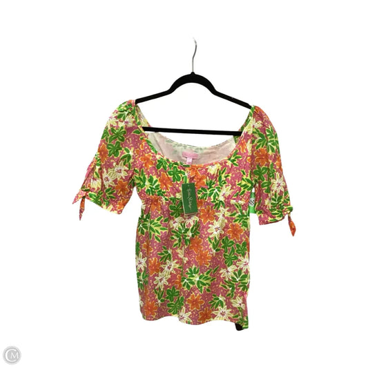 Top 3/4 Sleeve Designer By Lilly Pulitzer In Multi-colored, Size: 2