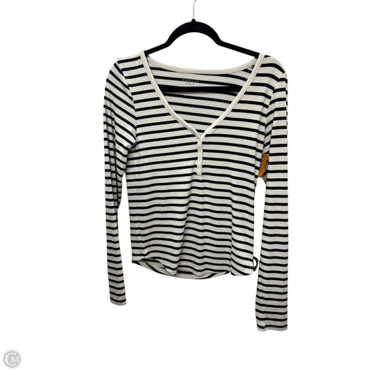 Top Long Sleeve Basic By American Eagle In White, Size: L