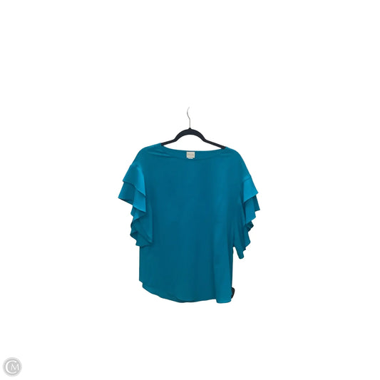 Blouse Short Sleeve By Chicos In Blue, Size: S