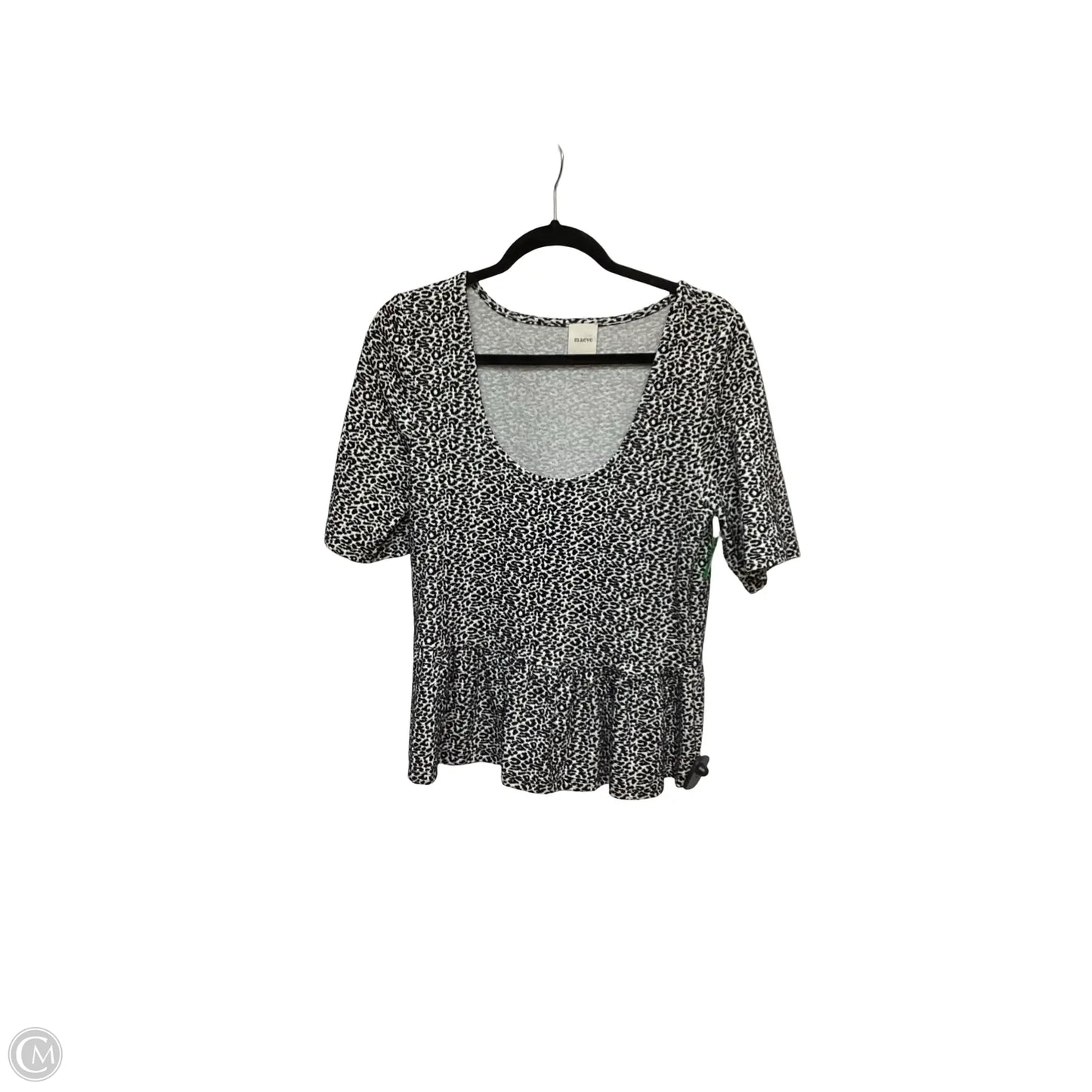 Top Short Sleeve By Maeve In Animal Print, Size: L