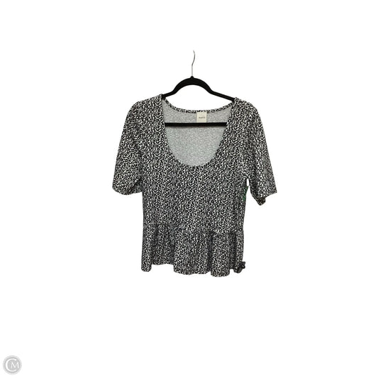 Top Short Sleeve By Maeve In Animal Print, Size: L