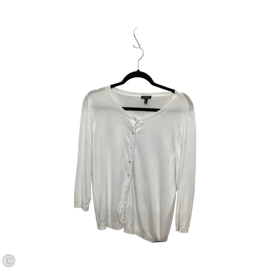 Cardigan By Talbots In White, Size: Lp