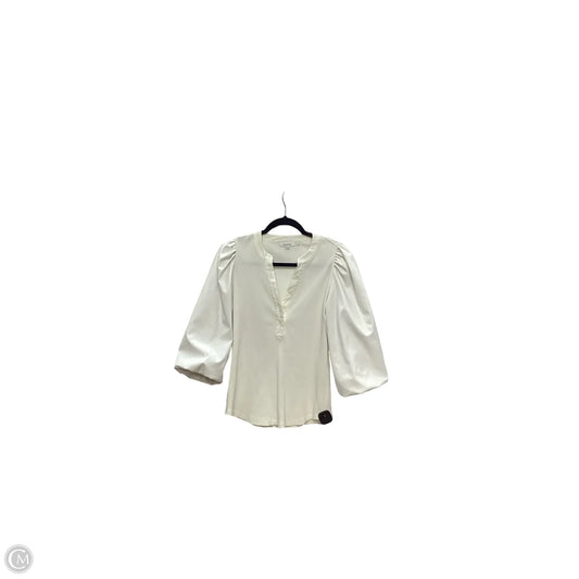 Blouse 3/4 Sleeve By Chicos In Cream, Size: S