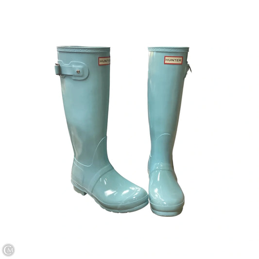 Boots Rain By Hunter In Blue, Size: 7