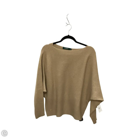 Sweater By Lauren By Ralph Lauren In Beige, Size: L