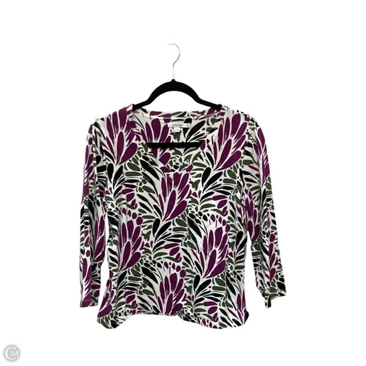 Top Long Sleeve By Chicos In Multi-colored, Size: L