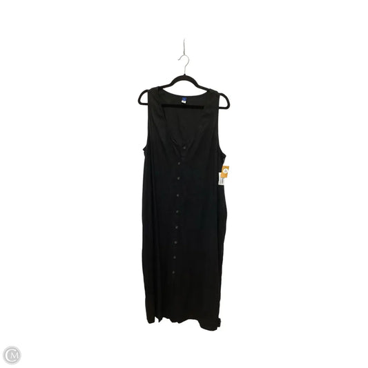 Dress Casual Maxi By Old Navy In Black, Size: Xl