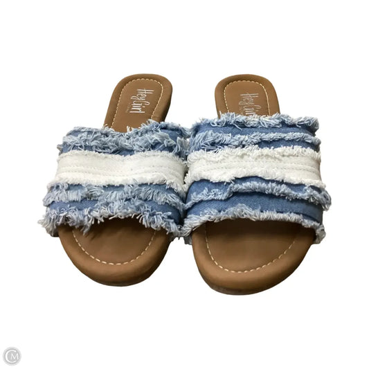 Sandals Flats By Corkys In Blue, Size: 8