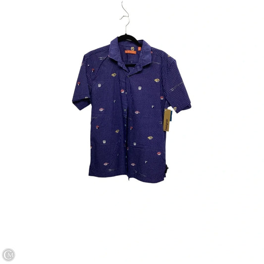 Top Short Sleeve By Tori Richards In Blue, Size: M