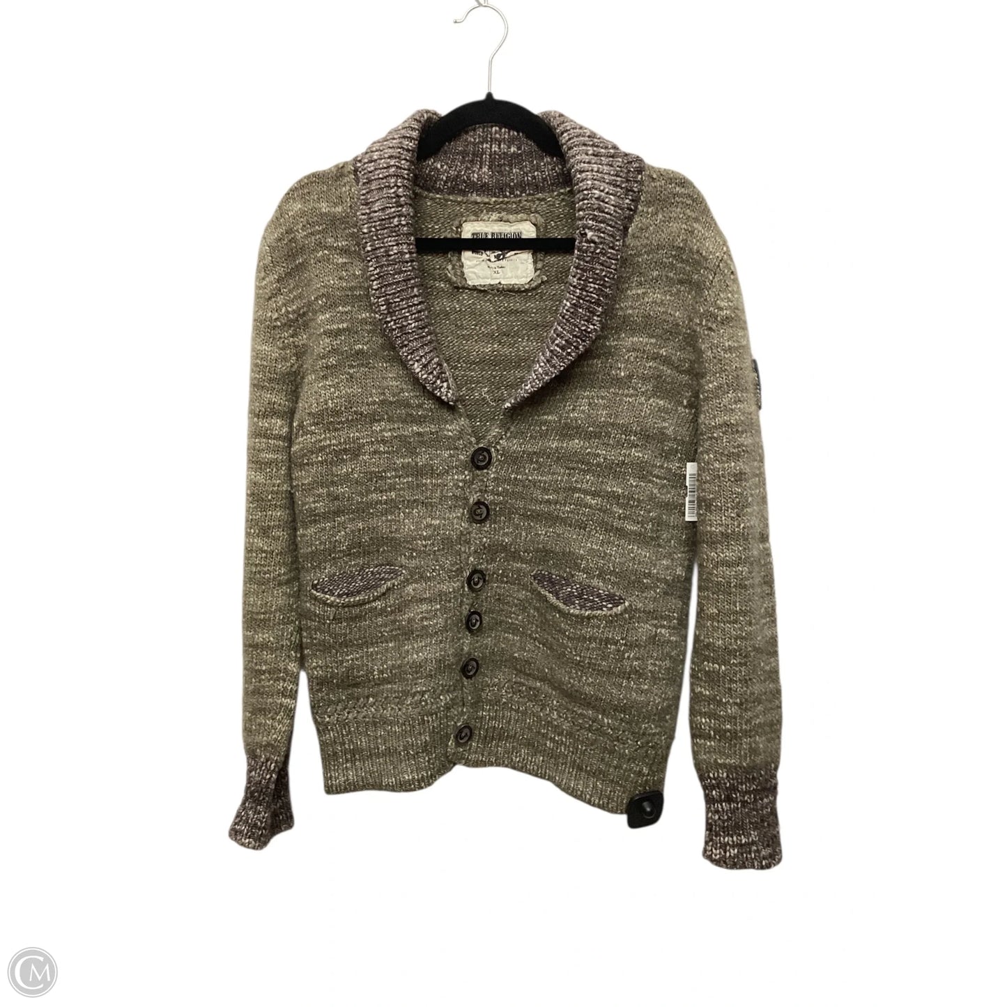 Cardigan By True Religion In Green, Size: Xl