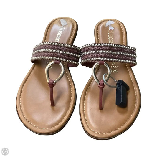 Sandals Flats By Toscanella In Brown, Size: 8.5