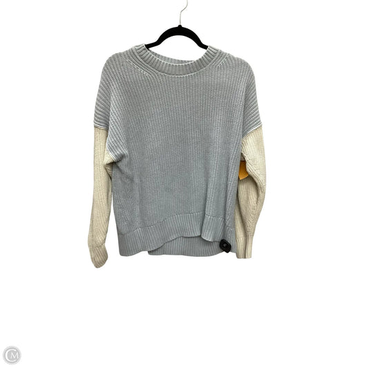 Sweater By American Eagle In Blue & Cream, Size: M