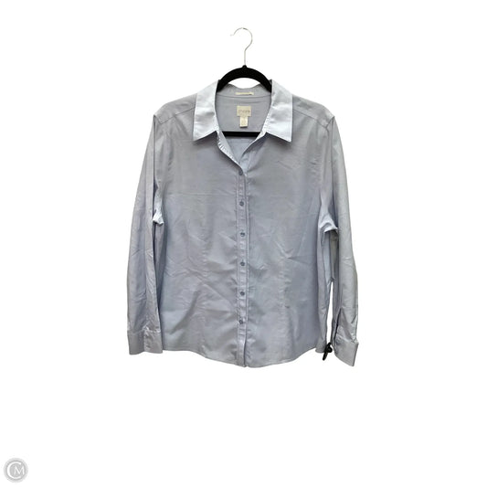 Top Long Sleeve By Chicos In Blue, Size: Xl