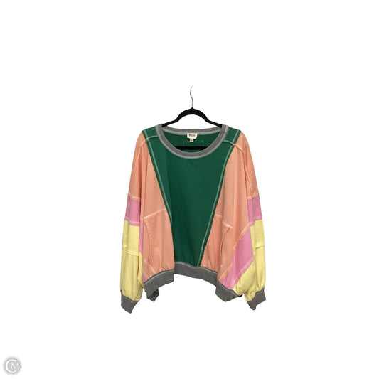 Sweatshirt Crewneck By Bibi In Multi-colored, Size: L
