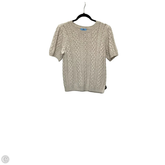 Sweater Short Sleeve By Cece In Beige, Size: M