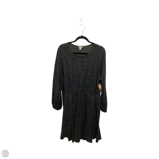 Dress Casual Midi By Cato In Grey, Size: 18