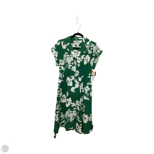 Dress Casual Midi By Sandra Darren In Green, Size: 8