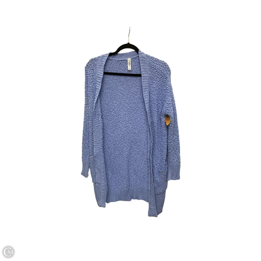 Cardigan By Zenana In Blue, Size: S