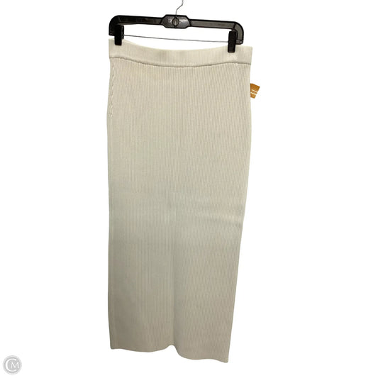 Skirt Maxi By H&m In Cream, Size: M
