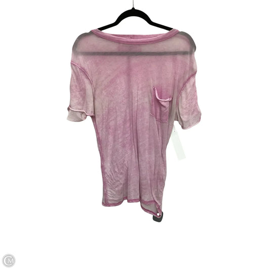 Top Short Sleeve By We The Free In Pink, Size: Xs