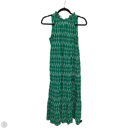Dress Casual Midi By Universal Thread In Green, Size: Xs