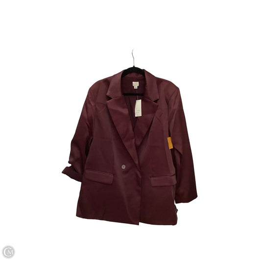 Blazer By A New Day In Maroon, Size: Xl