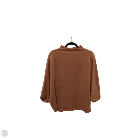 Blouse 3/4 Sleeve By Anthropologie In Orange, Size: L