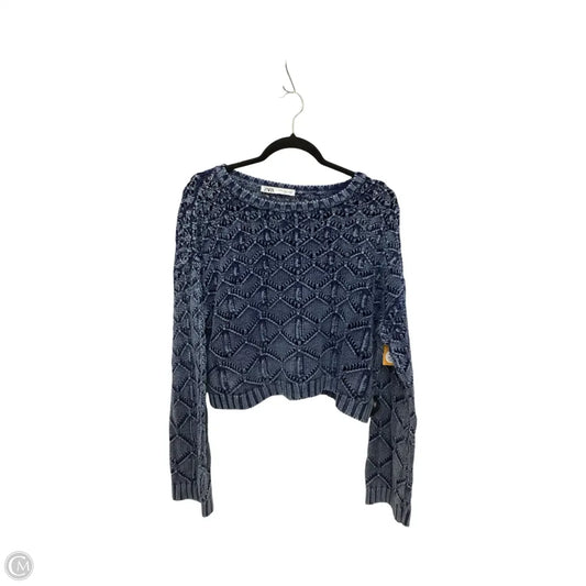 Sweater By Zara In Blue, Size: M