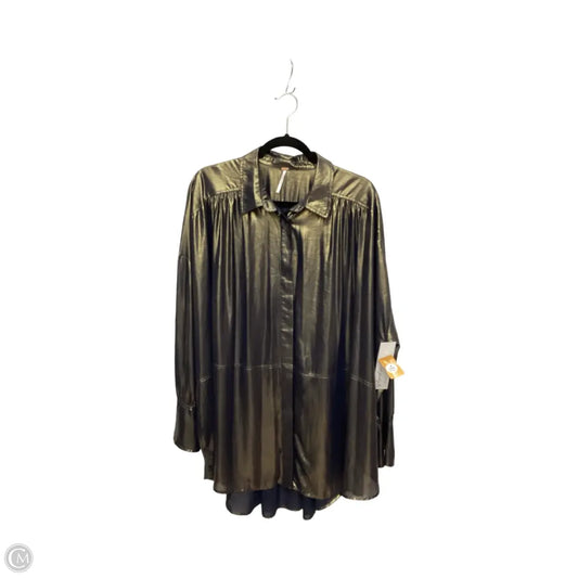 Top Long Sleeve By Free People In Gold, Size: L