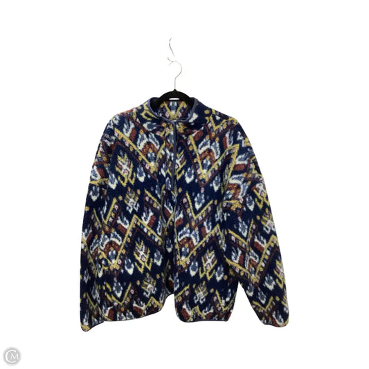 Jacket Fleece By Wonderly In Navy, Size: 4x