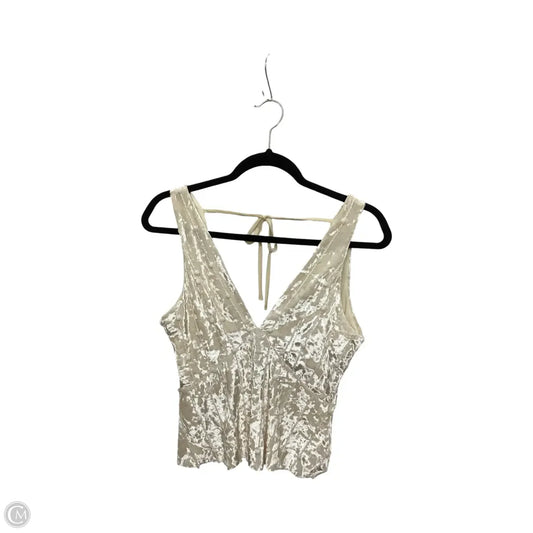 Top Sleeveless By Gb In Beige, Size: S