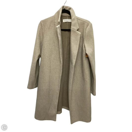 Coat Peacoat By Love Tree In Tan, Size: S