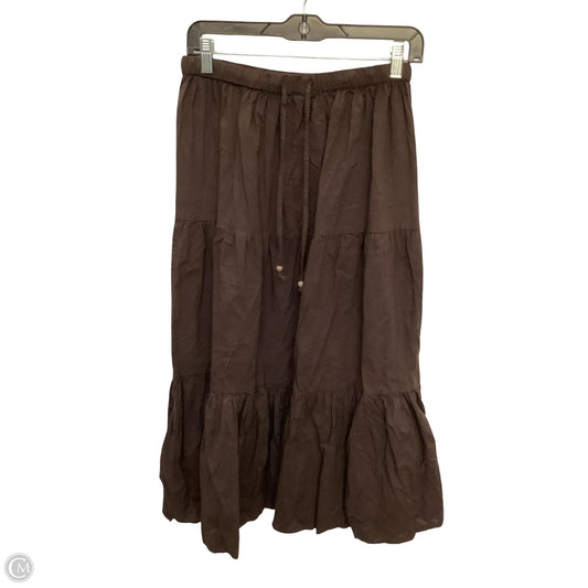 Skirt Midi By White Swan In Brown, Size: M