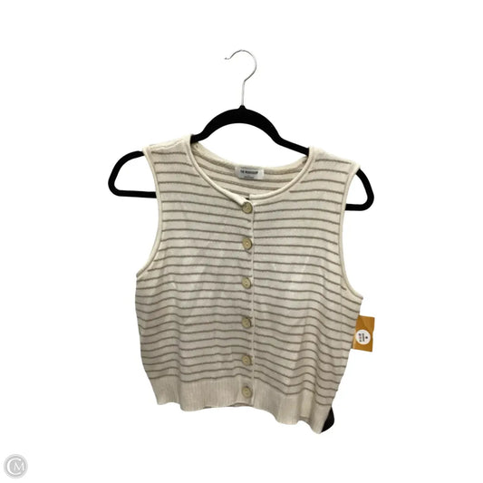Vest Sweater By The Workshop In Cream, Size: L