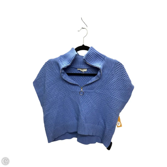 Sweater Short Sleeve By Entro In Blue, Size: S