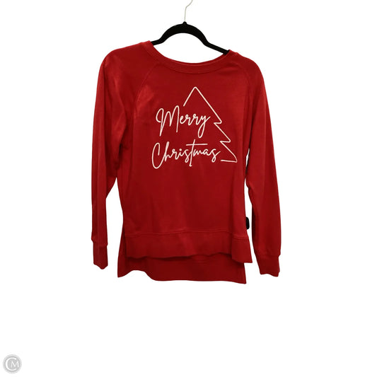 Sweatshirt Crewneck By Clothes Mentor In Red, Size: M